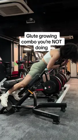 Save and try this glute growing combo 🍑 My 3 month gym goal is to grow my glutes, ive increased the frequency in the gym, adding this glute triset to a full body session, I do once a week #fyp #gymworkout #glutesworkout #glutegains 