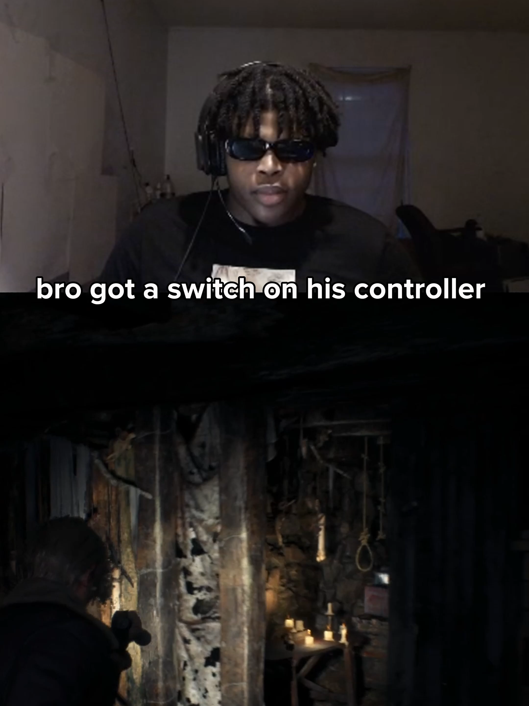 bro got a switch on his controller 😂 (Twitch: HeyyVance) #residentevil4 #re4 #leonkennedy #fypage #funny #funny #gaming #heyyvance