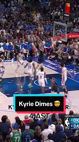Kyrie shows off his court vision with 7 dimes in the first half 😤 #NBA #nbahighlights #playoffs 