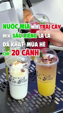 Nước mía giải khác mix trái cây nhiều loại bạn thử chưa? #lacadanang #reviewtiktok #nuocmia #nuocmiasaurieng #danang 