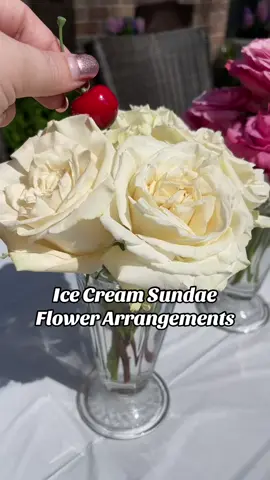 Ice cream sundae flower arrangements #DIY #hosting #hostess #traderjoes #amazon #fyp #foryoupage 