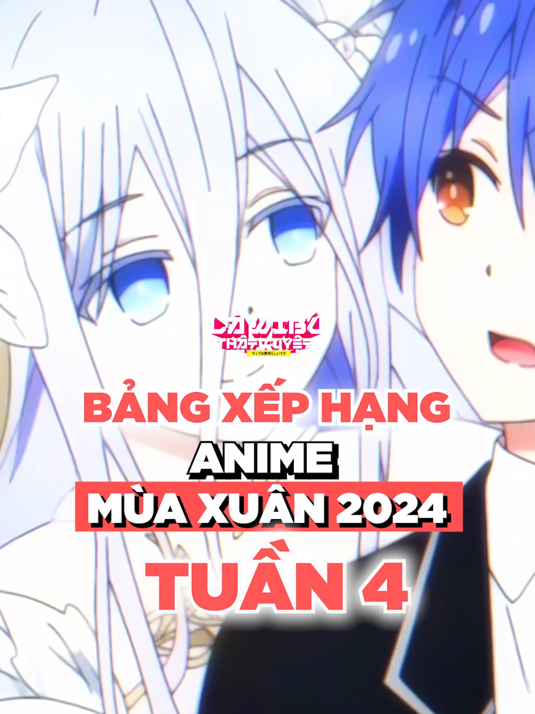 BẢNG XẾP HẠNG ANIME MÙA XUÂN 2024 - TUẦN 4 #anime #topanime #lawibuthattuyet #datealive #konosuba