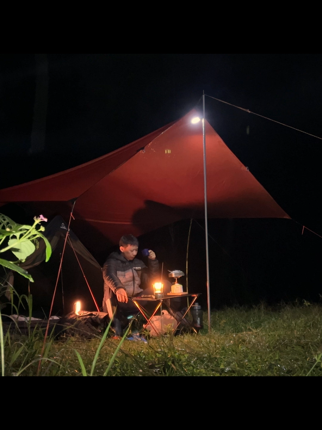 SOLO CAMPING IN HEAVY RAIN ⛈ #camping #bushcraft #survival #campingkelana