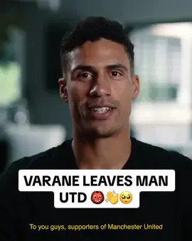 Raphael Varane has announced he will leave Manchester United at the end of the season 👹👋🥺 #manchesterunited #varane #football #Soccer #fyp #foryou #foryoupage 
