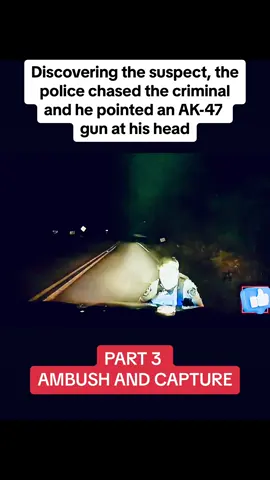 Discovering the suspect, the police chased the criminal and he pointed an AK-47 gun at his head #cops #copsoftiktok #copsontiktok #police #policeofficer #policeoftiktok #fyp #fypシ #foryou #foryoupage #crime #chase #sheriff 