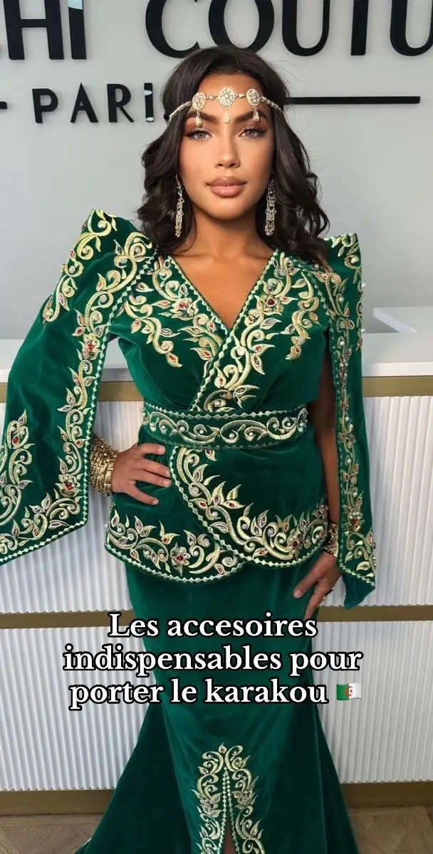 Algerian traditions 🇩🇿 accessoires indispensables a porter avec votre karakou  #algerian #algerienne #karakou #alger #tradition