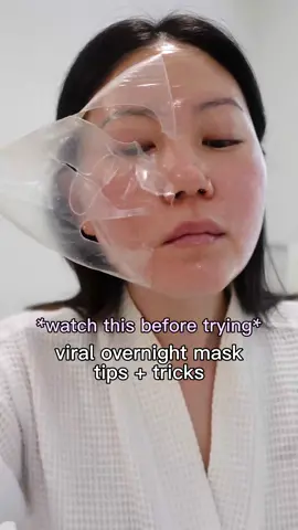 ✅SOME KEY TIPS ✅ for the overnight k beauty sleeping mask — @Biodance Bio-Collagen Real Deep Mask 1️⃣ Use the eye gel cutouts to fill in gaps around eyes or nose 2️⃣ Add slits to customize the fit of the sheet mask (+ be careful!) 3️⃣ Not the best for side or stomach sleepers so I’ll be saving this for skin prep for special occasions. You do need to use it for 3-4 hours, or until it turns clear. This viral mask didn’t give me a new face BUT I did enjoy it and it gave me glass skin the next day ✨ so it’s on reserve for special occasions for me! #biodance #biodancecollagenmask #overnightmask #sleepingmask #sheetmask #sheetmaskreview #kbeautyskincare #kbeauty #viralskincare #glassskin #glassskinroutine #glowyskin 