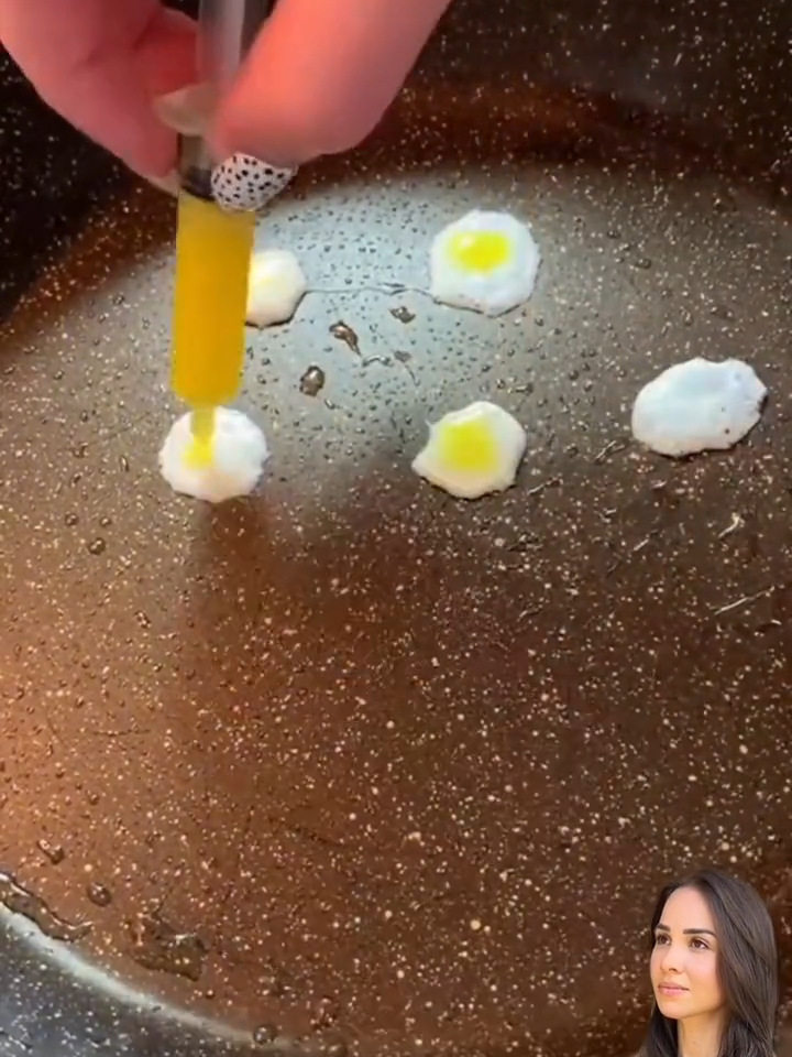 Mini fried eggs