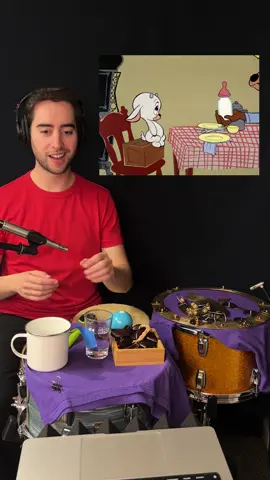 Vintage Cartoon Sounds! He’s so hungry haha #soundeffects #rhythm #food #satisfying #cartoon #musician 