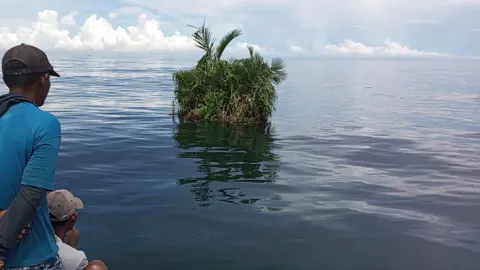 pulau kecil di tengah laut
