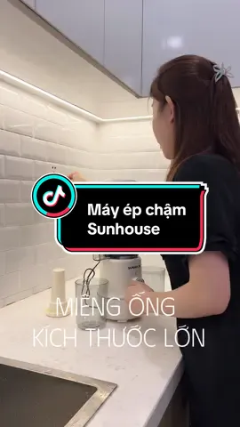 Máy ép có thể dùng cho cả gia đình đây ạ #linhchuoireview #sunhouse #mayepcham 