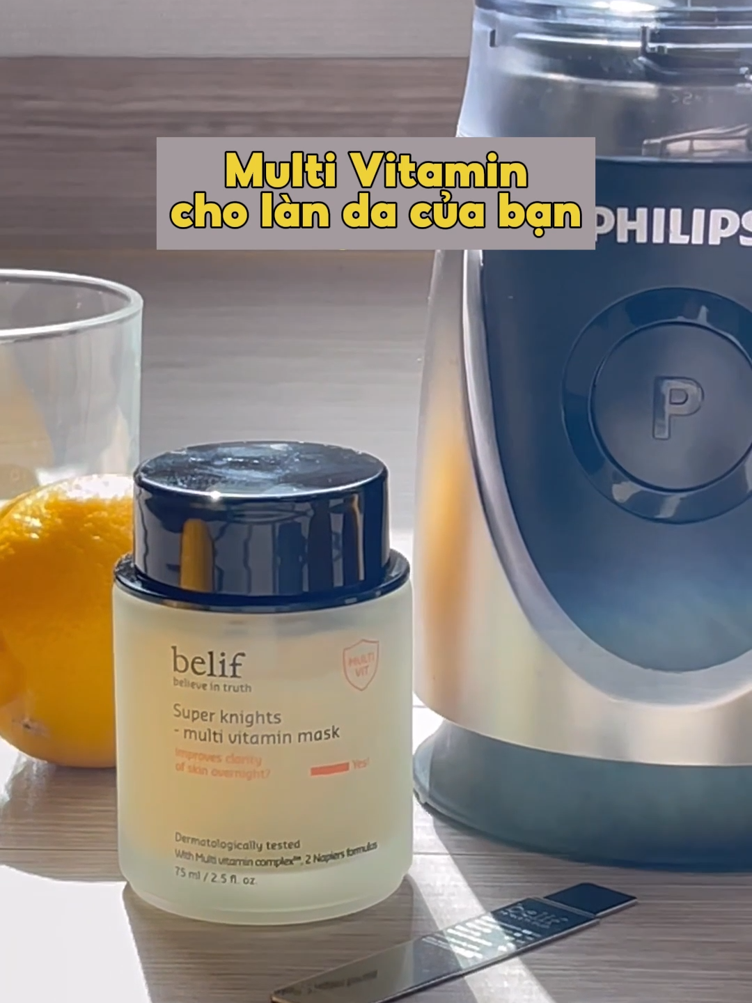 Multi Vitamin cho làn da của bạn  #Belif_Vietnam #matnangu #sleepingmask #multivitaminmask