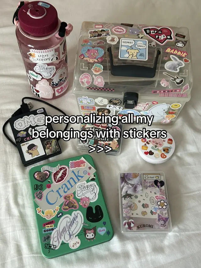 Just a peek into my sticker collection really. Spot the kpop stickers 😂 #deco #stickers #decostickers #personalized #stickercollection #decorate 