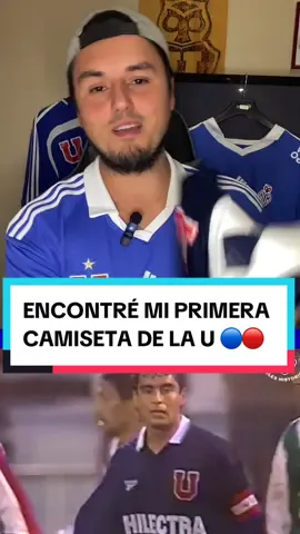 Encontré mi primera camiseta de la U 😱🔵🔴 #udechile #chile #futbol