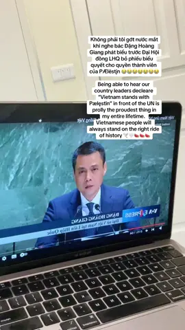 I legit cried hearing his words 🥹 Viet people will always stand in solidarity with Falastin. Also, ALL EYES ON RAFAH & FREE PALESTINE. NO ONE IS FREE UNTIL EVERYONE IS FREE 🤍🍉🇵🇸 #freepalestine #free🍉 #fyp #fypシ゚viral #foryoupage #resistance #alleyesonrafah #vietnam #bds #solidarity 