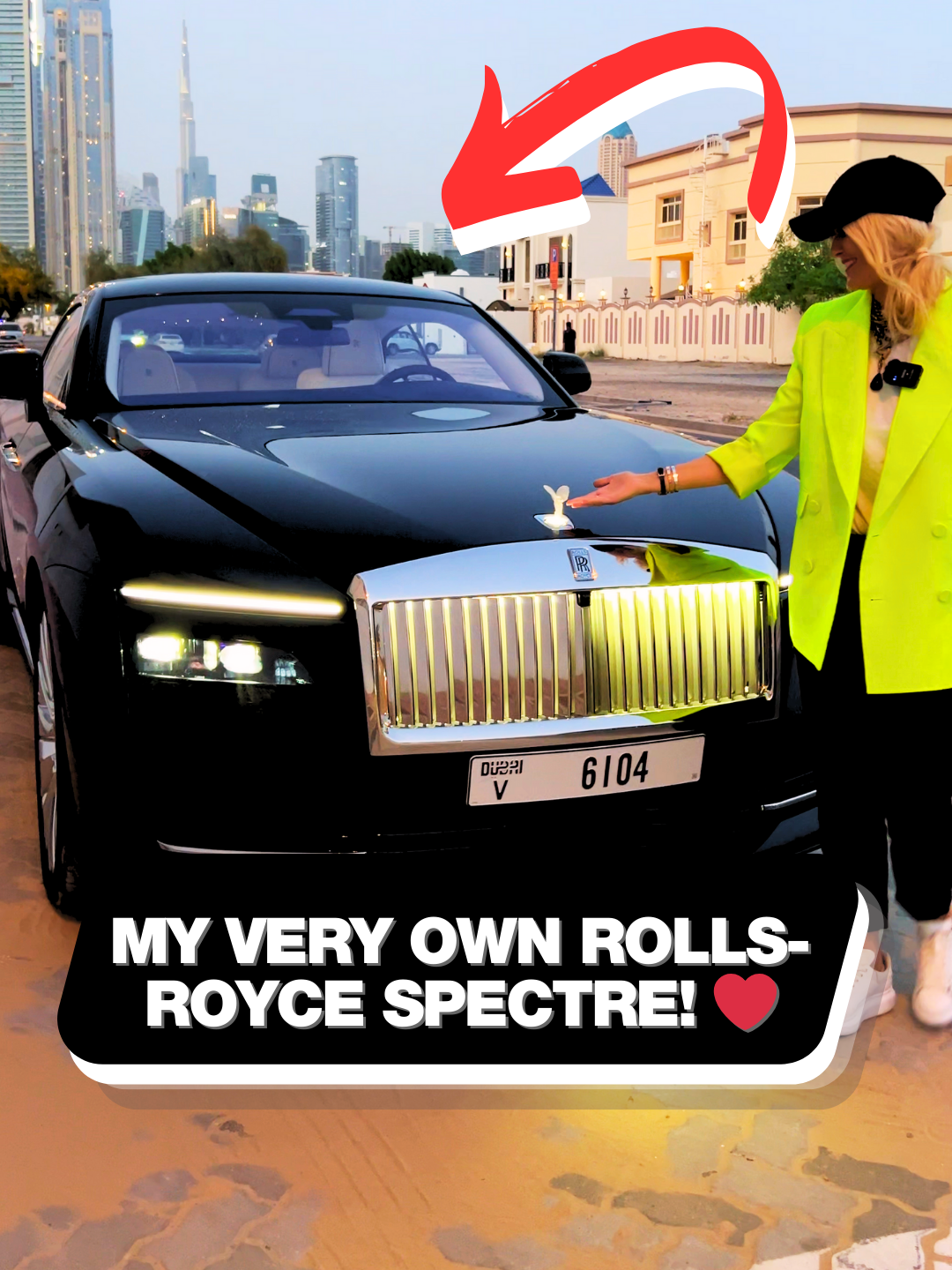 I’m in love with my new Rolls-Royce Spectre!! 🤩❤️ #rollsroyce #spectre #luxury