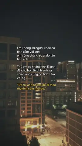 em khong so ho co tinh cam voi anh, chi so anh cung co tinh cam voi ho…#story #tamtrang #xuhuong 