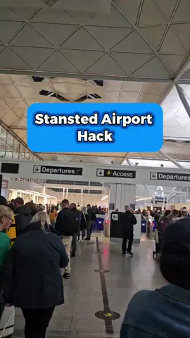 Saw this in another video & had to try it out myself 😱 If you're in London & flying Ryanair, majority of the time it'll be from Stansted airport. It doesn't matter what time of the day it is (this was filmed at 5am), it will most likely be busy.  Next time you're there, save yourself from the long queues, and head straight to the right side 😉  . . . #travelblogger #londontravel #traveltips #travelhacks #travellife 