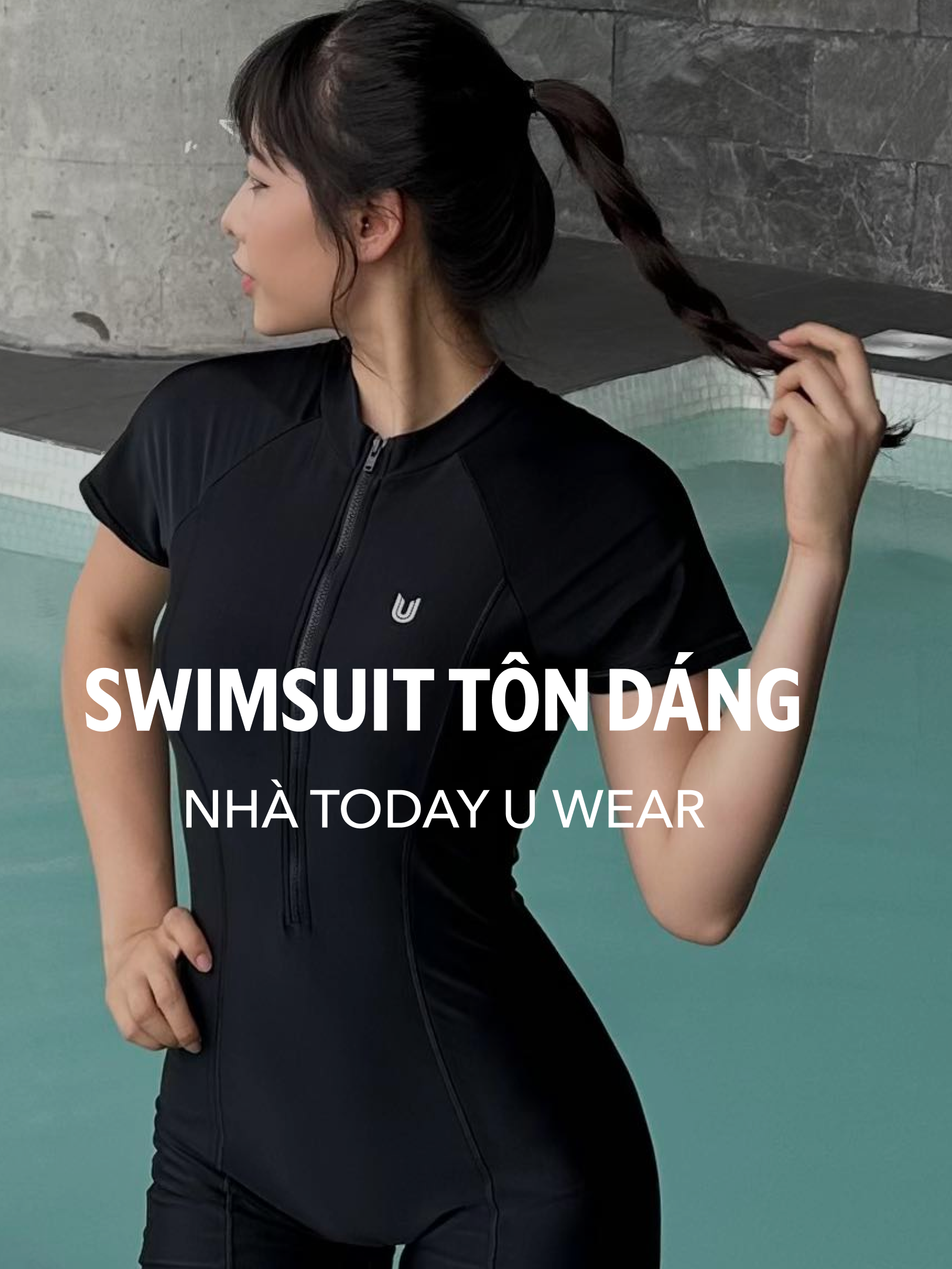 Siêu phẩm đồ bơi tay ngắn Basic one-piece swimsuit vừa tôn dáng đẹp, vừa chống nắng okelaa ☀️☀️#foryoupageofficiall#fypp #xuhuong #trending#swimsuit #doboinu #doboikindao #summeroutfit #aoboi #todayuwear