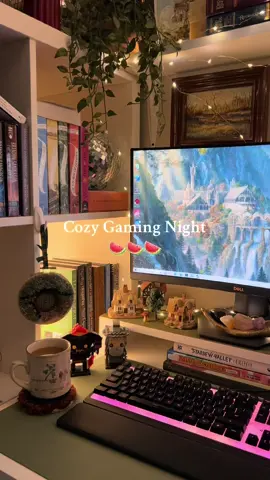 Stick around for this cozy gaming night to help families in need🍉🤍 #cozygamer #cozygamergirl #cozygaming #GamerGirl 