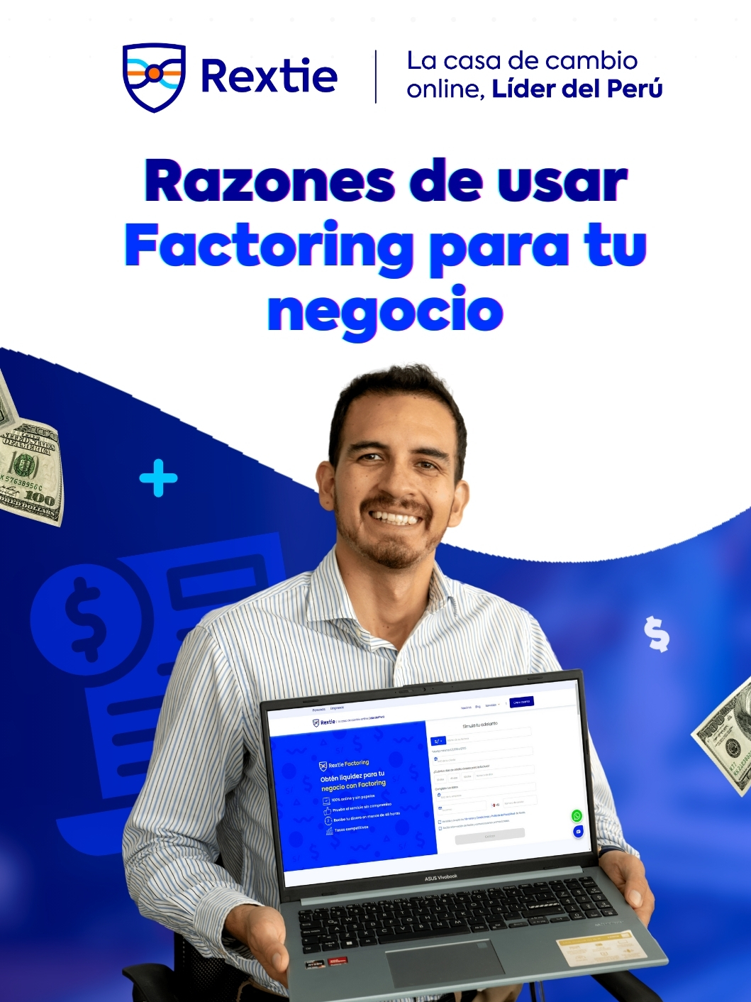 ¿Buscas una solución rápida y eficiente para mejorar tu flujo de efectivo?💸 ¡Descubre nuestro servicio de #factoring online! Convierte tus facturas pendientes en efectivo al instante, sin esperas ni trámites engorrosos. Simplifica tus operaciones financieras y potencia el crecimiento de tu negocio. Regístrate ahora 💻 #fyp #Rextie #FactoringOnline #Liquidez #grupo5 #limaperu #viral #trend #parati #empresa