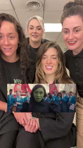 Did that really just happen?! 💚 Watch #WICKED Broadway's Green Team featuring @MarySpaceKate & @Lissa deGuzman react to the @Wicked Movie trailer! 🧹 @Cynthia Erivo & @arianagrande, welcome to the sisterhood! 🫧