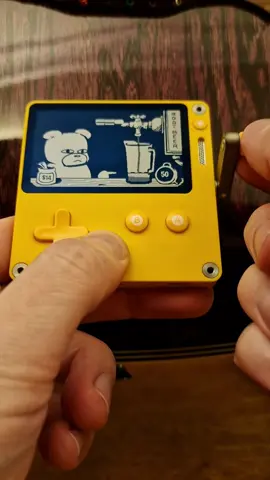 Root Bear practice on the Playdate console. #playdate #console #rootbear #crank #handheld #videogames #indie #undertale #burgerpants 