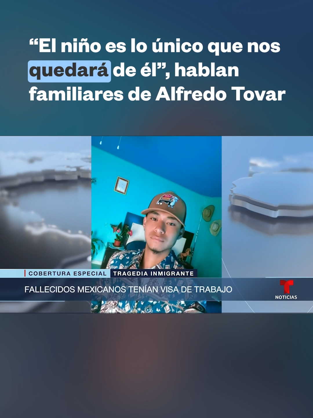 Hablan los familiares en #México de una de las víctimas mortales del choque en Florida. La víctima fue identificada como Alfredo Tovar, de 19 años, quien salió de Huimilpan hace dos semanas y llegó a #Florida a trabajar como campesino en una granja en Ocala. “Siento que no puedo sin mi hijo”, afirma su madre María en entrevista con Noticias Telemundo, quien además cuenta que su hijo estaba esperando un bebé y no lo sabía. Su familia exige justicia.  Los jornaleros mexicanos que murieron en el accidente tenían visa de trabajo y residían de manera legal en el país, según las autoridades.