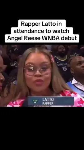 Love to see more celebrities come to WNBA games. Thank you angel reese!! #angelreese #fyp #latto #lsu #chicagosky #WNBA #Wbb #womensbasketball#foryou 