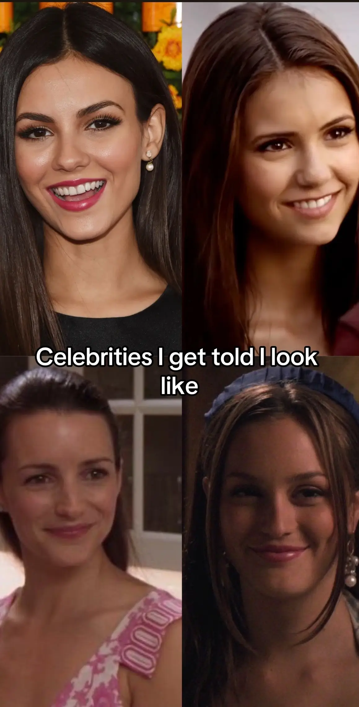 #celebritylookalike #lookalike #victoriajustice #blairwaldorf #charlotteyork #ninadobrev #vampirediaries #gossipgirl #sexandthecity