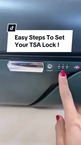 Easy steps to set your TSA lock. Fun fact: There is a key hole but we don’t provide the key because it is only used by TSA or Customs Officers (they have a master TsA key) if they want to look in your case, allowing them to cut open your case if they want to look at the contents.