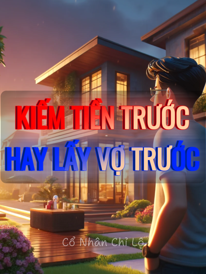 Đàn ông nên kiếm tiền trước hay lấy vợ trước? #baihoccuocsong #honnhanvagiadinh #conhanchilo