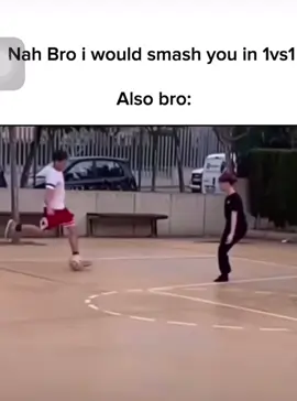 Bro was too confident with the ball 😅🤣#football #funny #funnyvideos #dumb #brothers #1v1 