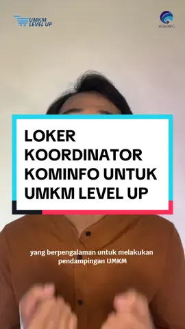 Kominfo buka kesempatan untuk kerja freelance untuk 20 wilayah Indonesia. Saat ini Kominfo sedang membutuhkan Koordinator untuk 20 wilayah di Indonesia. Untuk tau kualifikasi serta cakupan wilayahnya, simak penjelasannya di video ini yaa! #RekrutmenKominfo #kominfo #UMKM #levelup 