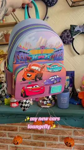 ✨️my new cars @Loungefly it's gorgeous! I honestly think its my new favourite!! I can't wait to take it to the parks!✨️ #loungefly #disney #disneyland #carsland #pixar #lightningmcqueen #pixarcars #loungeflycommunity #disneyblogger #disneylife #OOTD #unboxing #route66  @Pixar  @Loungefly 