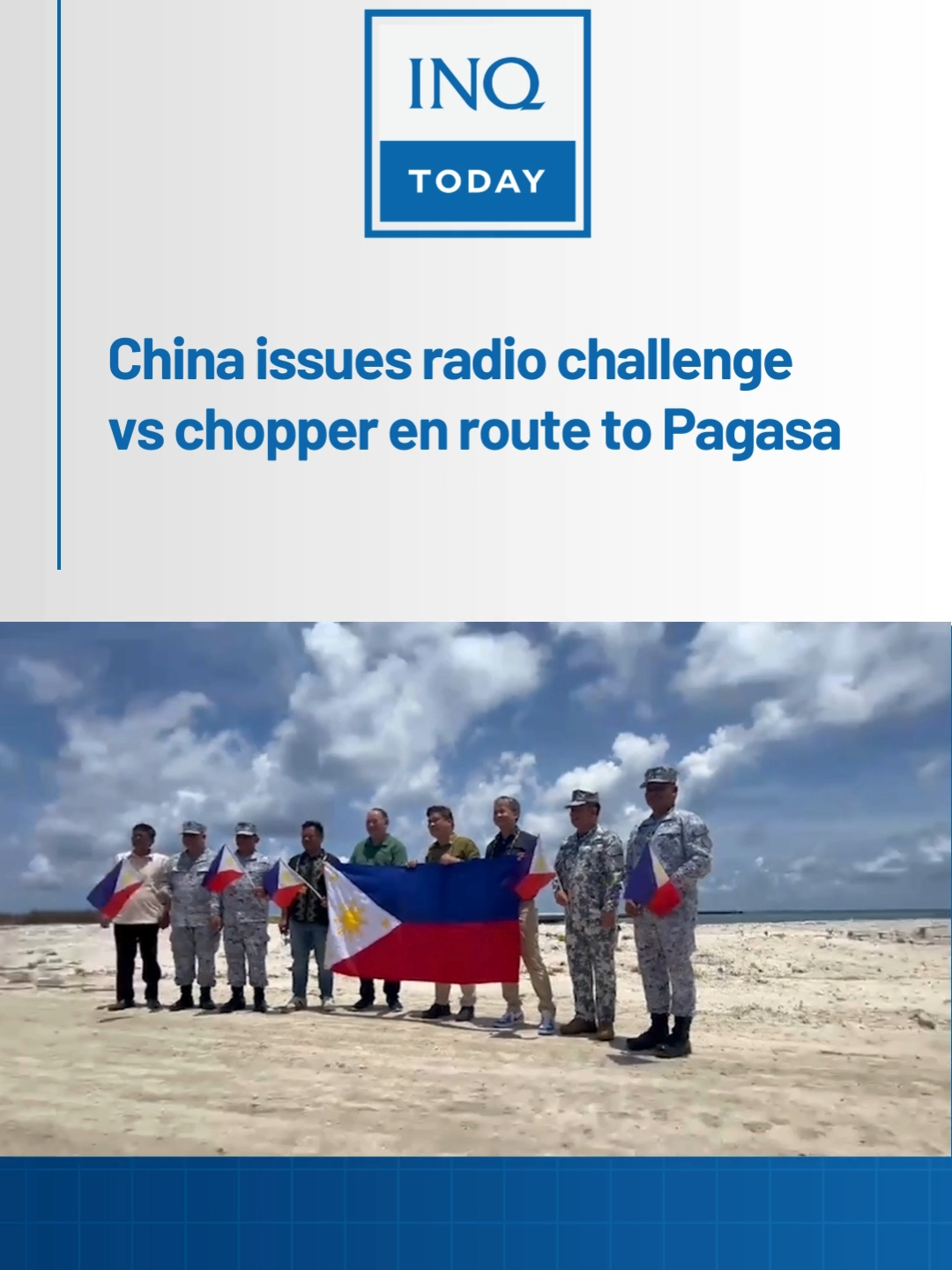 Senate President Juan Miguel Zubiri says the helicopter boarded by senators on its way to Pagasa Island received a radio challenge from China. #TikTokNews #SocialNews #NewsPH #inquirerdotnet