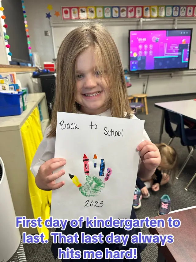 From the first day to the last day of kindergarten. I don’t know why, but the last day of kindergarten always makes me cry. #kindergartenlife #kindergarten #lastday #kidsoftiktok #MomsofTikTok #growinguptoofast 