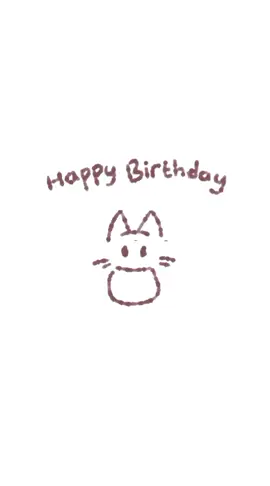 happy birthday 🥳  . . @_.splat00n._  .#art#draw#drawing#myartstyle#cat#happybirthday#animation2d
