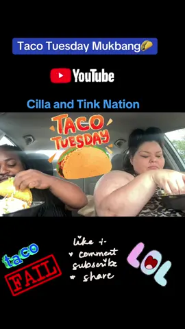 Whats up Everybody💕 #foryoupage #Mukbang #EatingShow #TacoTuesday Subscribe to Our YouTube Channel‼️ Cilla and Tink Nation🔥💙