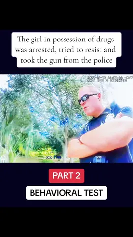 The girl in possession of drugs was arrested, tried to resist and took the gun from the police #cops #copsoftiktok #copsontiktok #police #policeofficer #policeoftiktok #fyp #fypシ #foryou #foryoupage #crime #chase #sheriff 