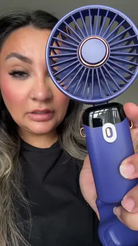 These are actually more powerful than the handheld fans last year! #fyp #tiktokmademebuyit #portablefan #fan #summeressentials 