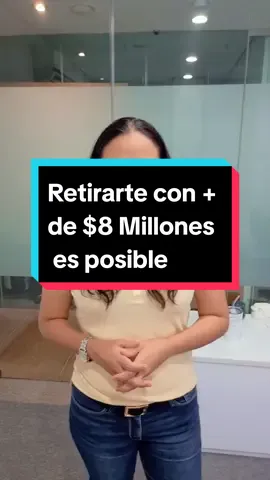 Retirarte con más +$8,000,000 💰💸¡es posible y te explico como! . . . . #Synergylif #AntiaConsultores  #RetiroDigno  #RetiroMillonario #AhorroParaElRetiro  #EstrategiasDeRetiro  #PlanificaTuJubilación  #EstabilidadEconómica  #PlanPersonaldeRetiro  #EstabilidadEconómica  #IndependenciaFinanciera  #PensionesSostenibles 