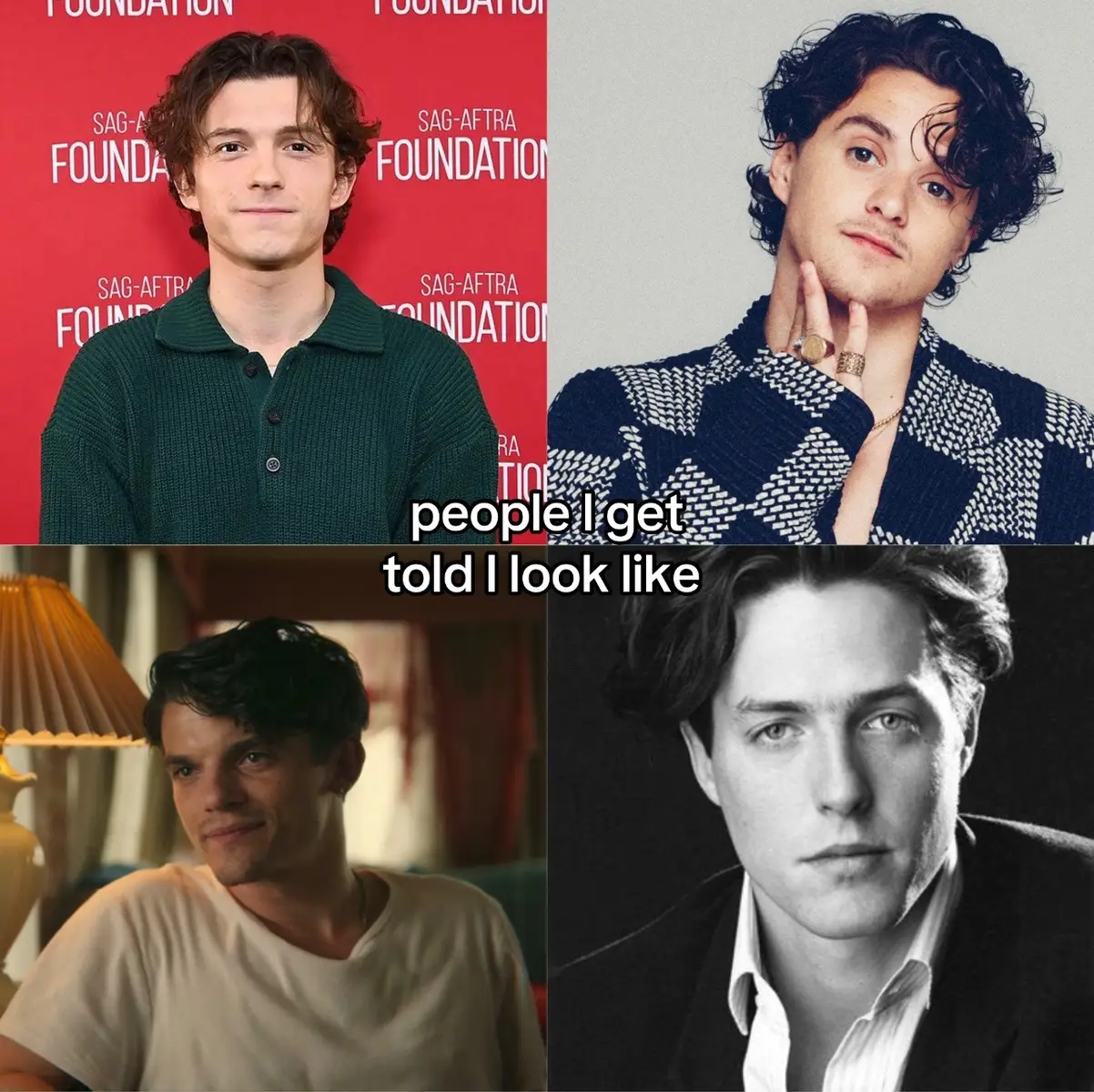 This is mostly said by my mum but what do you think? 🫶🏻😂 #lookalike #tomholland #bradleysimpson #hughgrant #edwardbluemel 