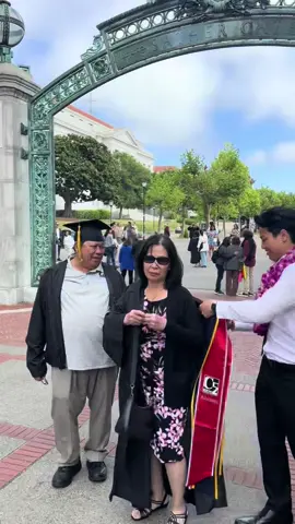 to my immigrant parents who experienced & endured the trauma of war in their youth,  who sacrificed & worked countless hours to provide us with everything they had, to my father who despite all the pain-aching labor, still brightens the room w/ his good heart & hilarious nature to my mother who was forced to let go of her academic dreams & aspirations of teaching but still teach us life’s greatest lessons, I dedicate my degree from the #1 public university to you.  You may read my diploma with my name, but I’ll forever read it with yours. Luv u mama & papa 💙💛 #ucberkeley #classof2024 #firstgen 