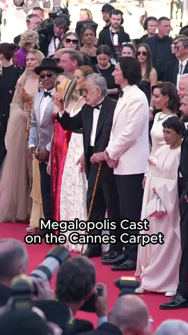 It was a mega cast moment at the #Cannes2024 carpet for #Megalopolis. ⭐️