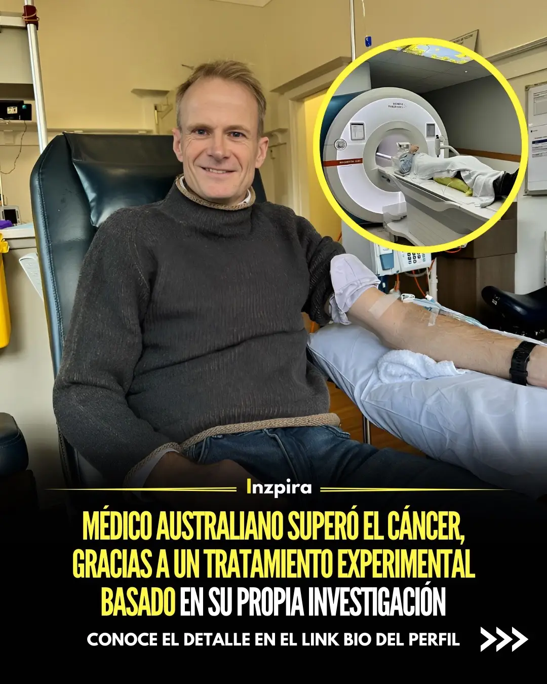 💪🎗️ El Dr. Richard Scolyer, un destacado patólogo australiano, celebra un hito significativo en su lucha contra el glioblastoma, un tipo agresivo de cáncer cerebral, después de someterse a un tratamiento pionero basado en su propia investigación sobre el melanoma.  ✅ Conoce el detalle en el link bio del perfil. • • • #Inspiración #HéroeDeLaSalud #CienciaQueInspira #LuchaContraElCáncer #InnovaciónMédica #Esperanza 