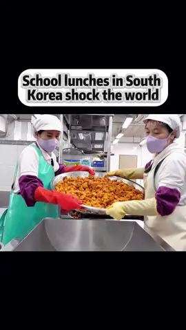 School lunches in South Korea shock the world #tiktok #foryou #fypシ #cooking 