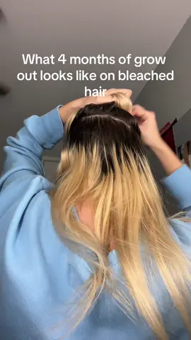 Ive been letting it grow out so it can have a break #blonderok #hairtok #bleach #bleachandtome #salon #hair #grwm #highlights #hairstylist 