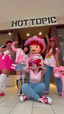 I finally got to meet @Strawberry Shortcake thank you @Hot Topic  for having me. This is another dream come true  Thank you @cupcakekisses73 on IG for my amazing headpiece, Necklace and special touches to my #hottopic outfit you are magical 🪄💗  #HTFxStrawberryShortcake #strawberry #strawberryshortcake #fresita #doll #kawaii