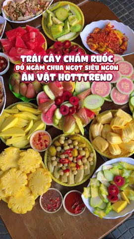 Trái cây chấm ruốc, đồ ngâm chua ngọt và các món ăn vặt hottrend tại Cường Mojito #vivucungnam #reviewanngon #LearnOnTikTok #540hzmedia #reviewdanang #danang 
